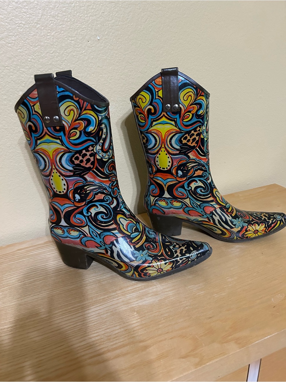 The BOPS By Beehive Cowgirl Rain Water Boots are stylish and functional women's